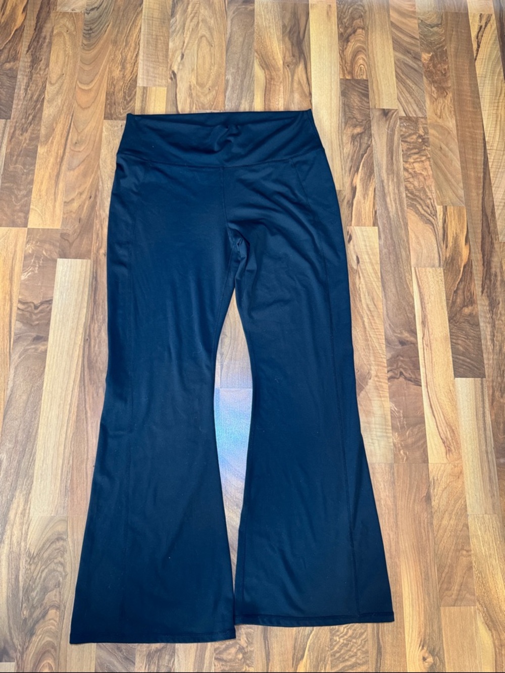 Fabletics PureLuxe High-Rise Black flare Leggings